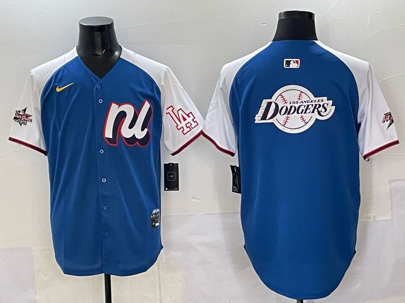 Men Los Angeles Dodgers Blank Blue All star 2025 Nike MLB Jersey style 09->pittsburgh pirates->MLB Jersey